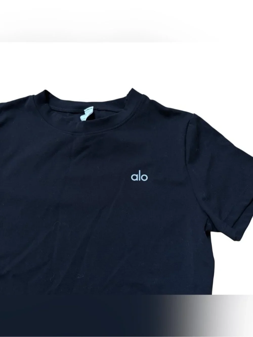 Alo Black Short Sleeve Shirt Size Large